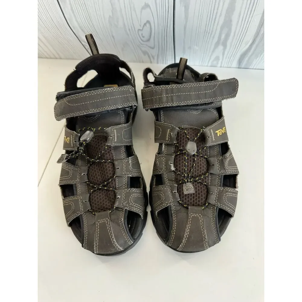 TEVA Forebay Sandals Men’s Size 11 Sport Hiking Turkish Coffee ShocPad (READ)